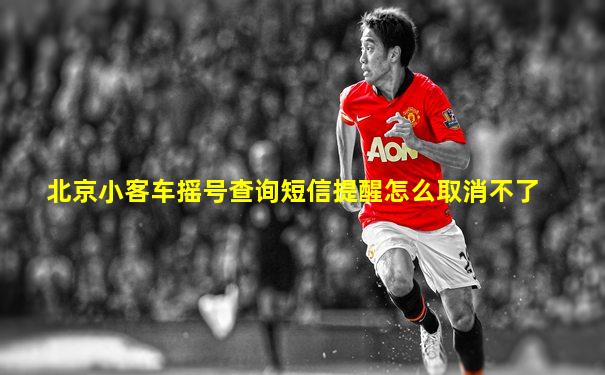 北京小客车摇号查询短信提醒怎么取消不了