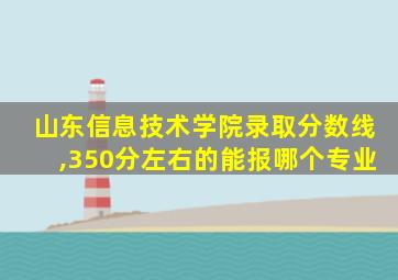 山东信息技术学院录取分数线,350分左右的能报哪个专业