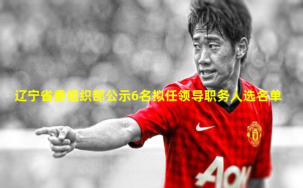 辽宁省委组织部公示6名拟任领导职务人选名单